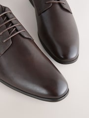 Brown Standard Fit Derby Shoes - Image 5 of 6