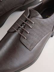 Brown Standard Fit Derby Shoes - Image 6 of 6