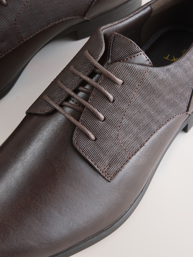 Brown Standard Fit Derby Shoes - Image 6 of 6 Brown Standard Fit Derby Shoes - Image 6 of 6