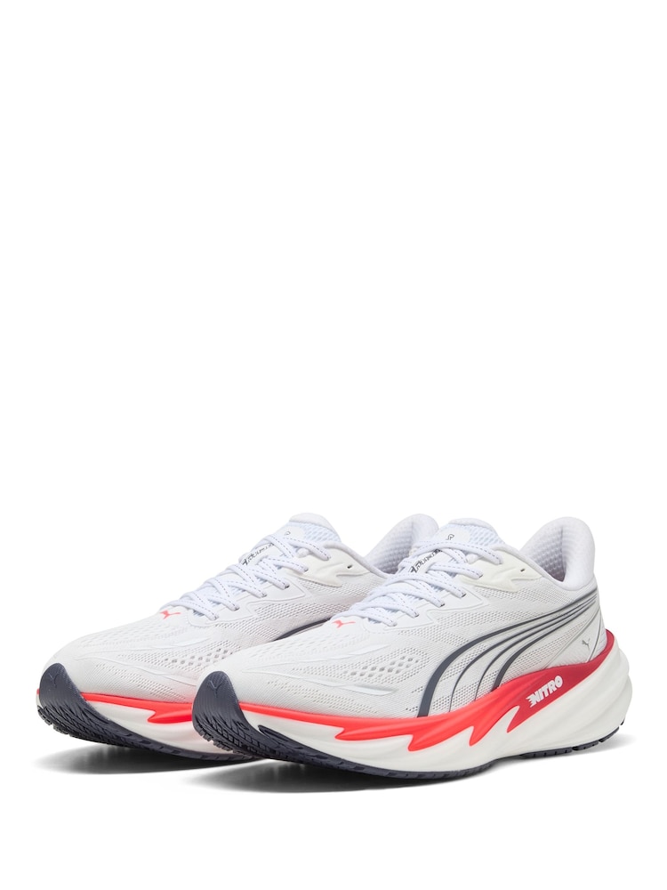 Puma White Velocity Nitro 5 Trainers - Image 1 of 6 Puma White Velocity Nitro 5 Trainers - Image 1 of 6
