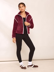 Burgunderrot - Lipsy Soft Touch Borg Fleece (5-16yrs) - Bild 3 von 6