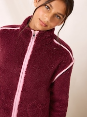 Burgunderrot - Lipsy Soft Touch Borg Fleece (5-16yrs) - Bild 4 von 6