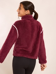 Burgunderrot - Lipsy Soft Touch Borg Fleece (5-16yrs) - Bild 6 von 6