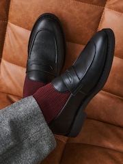 Black Penny Loafers - Image 4 of 8