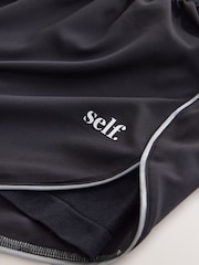 self. Black Running Shorts - Image 7 of 8