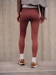self. Rust Brown High Waist Leggings - Image 4 of 8