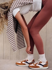 self. Rust Brown High Waist Leggings - Image 5 of 8