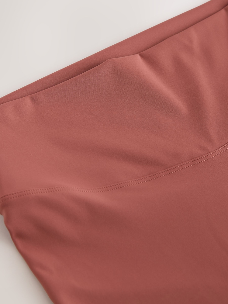 self. Rust Brown High Waist Leggings - Image 8 of 8 self. Rust Brown High Waist Leggings - Image 8 of 8