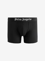 Palm Angels Black Cotton Stretch Logo Long Boxers 3 Pack - Image 3 of 7