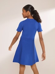 Lipsy Cobalt Blue Short Sleeve Knit Dress (5-16yrs) - Image 5 of 5