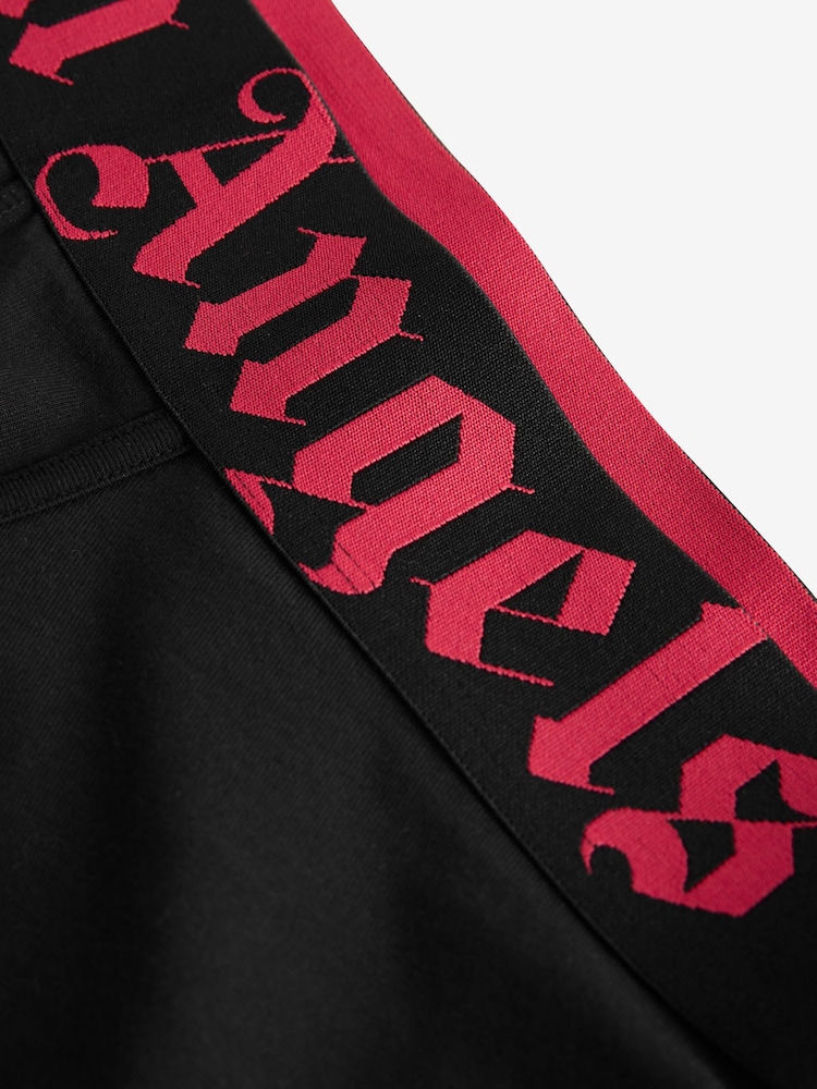 Palm Angels Black Cotton Stretch Logo Regular 2 Pack Boxers - Image 4 of 4