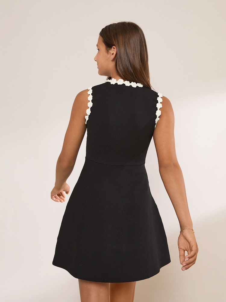 Lipsy Black Sleeveless Knit Dress (5-16yrs) - Image 5 of 5 Lipsy Black Sleeveless Knit Dress (5-16yrs) - Image 5 of 5