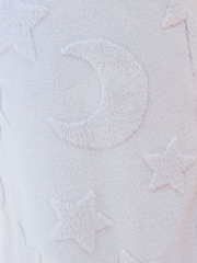 Friends Like These Blue Moon and Stars Embossed Hooded Robe - Image 3 of 5