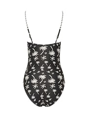 Long Tall Sally Black Palm Print Swimsuit - Image 2 of 2