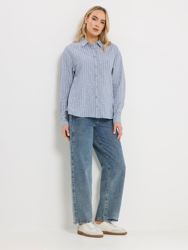 Blau - Long Tall Sally Hemd mit Streifen - Bild 2 von 6