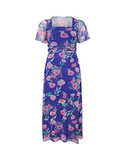 Yours Curve London Cvetni uzorak kvadratnim izrezom Duga haljina - Slika 5 od 5