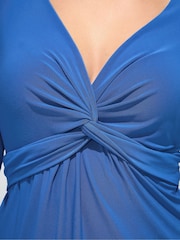 Yours Curve Blue London Knot Front Tunics - Image 2 of 5