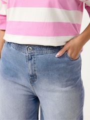 Albastru - Blugi largi mărimi mari Yours Curve - Imaginea 3 din 5