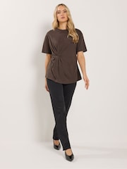 Maro - Long Tall Sally Twist Front T-Shirt - Imaginea 2 din 5