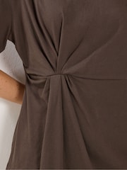 Maro - Long Tall Sally Twist Front T-Shirt - Imaginea 4 din 5