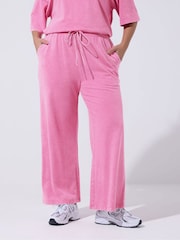 Yours Curve Pink Limited Acid Wash Joggers - Image 1 of 5