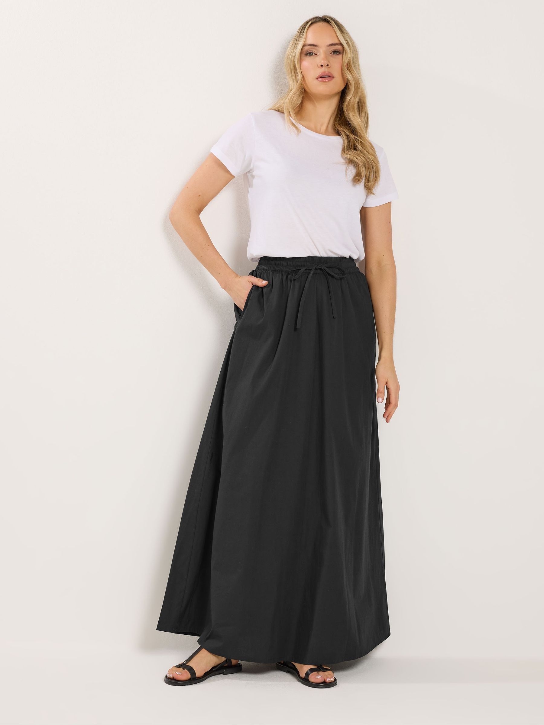 Buy Long Tall Sally Black Pull On Maxi Skirt from the Next UK