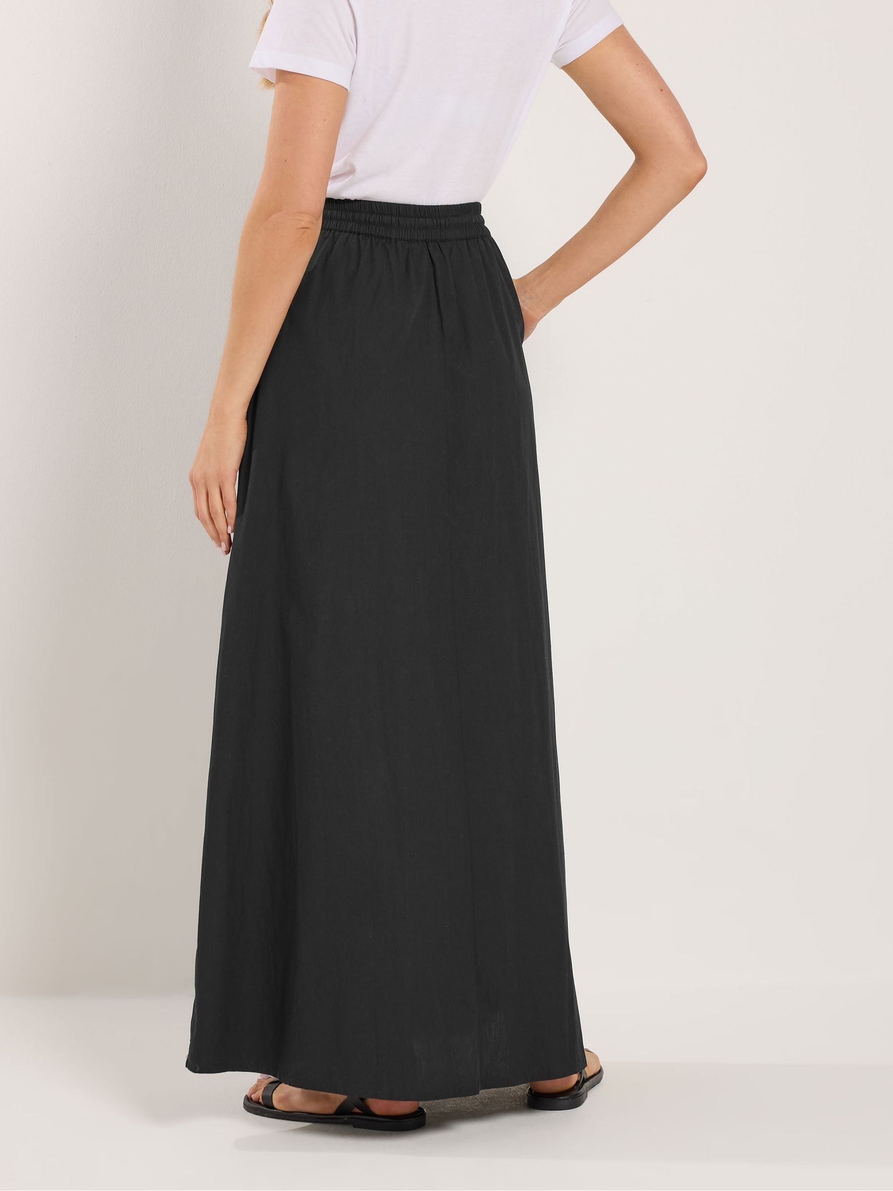 Buy Long Tall Sally Black Pull On Maxi Skirt from the Next UK
