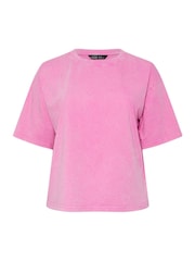Yours Curve Pink Limited Acid Wash T-Shirt - Image 5 of 5