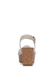 Blowfish Malibu Brown Adore Regular Fit Strappy Wedge Sandals - Image 5 of 7
