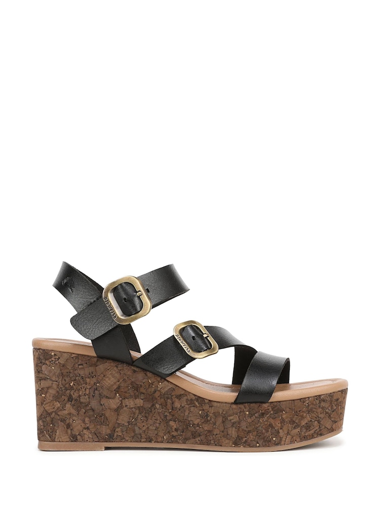 Blowfish Malibu Ali Regular Fit Wedge Black Slingbacks - Image 1 of 7