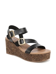 Blowfish Malibu Ali Regular Fit Wedge Black Slingbacks - Image 3 of 7