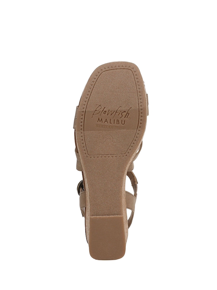 Blowfish Malibu Aurora Regular Fit Wedge Brown Sandals - Image 7 of 7 Blowfish Malibu Aurora Regular Fit Wedge Brown Sandals - Image 7 of 7