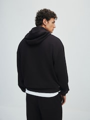 The Set 2 Pack Loopback Oversized Hoodies Brown/Cream - Image 3 of 10