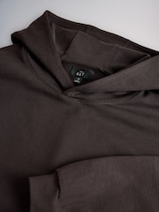 The Set 2 Pack Loopback Oversized Hoodies Brown/Cream - Image 9 of 10
