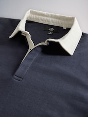 The Set 2 Pack Sweat Rugby Tops Navy/Grey - Image 10 of 11