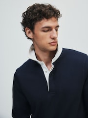The Set 2 Pack Sweat Rugby Tops Navy/Grey - Image 7 of 11