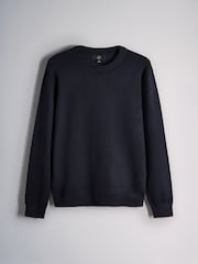 The Set 3 Pack Long Sleeve Knitted Crew Neck Jumpers Black/Navy - Image 10 of 13