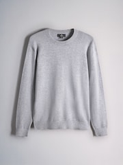The Set 3 Pack Long Sleeve Knitted Crew Neck Jumpers Black/Navy - Image 11 of 13