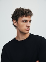 The Set 3 Pack Long Sleeve Knitted Crew Neck Jumpers Black/Navy - Image 8 of 13