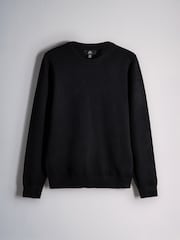 The Set 3 Pack Long Sleeve Knitted Crew Neck Jumpers Black/Navy - Image 9 of 13