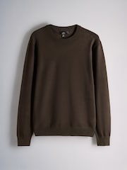 The Set 3 Pack Long Sleeve Crew Neck Jumpers Brown - Image 2 of 6