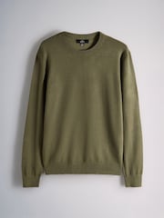 The Set 3 Pack Long Sleeve Crew Neck Jumpers Brown - Image 4 of 6