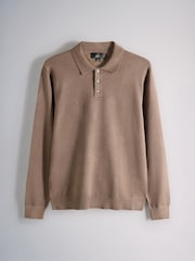 The Set 3 Pack Long Sleeve Knitted Polo Jumpers Navy/Grey - Image 10 of 13