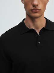 The Set 3 Pack Long Sleeve Knitted Polo Jumpers Navy/Grey - Image 8 of 13