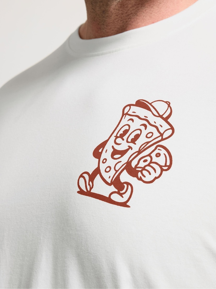 BadRhino Big & Tall White Hot Slice T-Shirt - Image 4 of 4