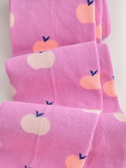 Lilla og rosa - Bomullsrike Apple strømpebukser - Bilde 2 av 3