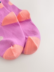 Lilla og rosa - Bomullsrike Apple strømpebukser - Bilde 3 av 3