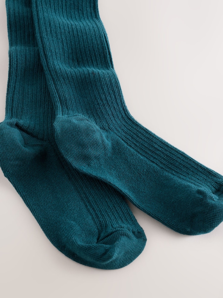 Forest Green - Cotton Rich Cable Tights - Larawan 2 ng 3 Forest Green - Cotton Rich Cable Tights - Larawan 2 ng 3