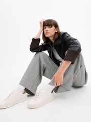 COACH White High Line Leather Sneakers - Image 1 of 7