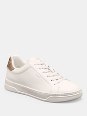COACH White High Line Leather Sneakers - Image 4 of 7